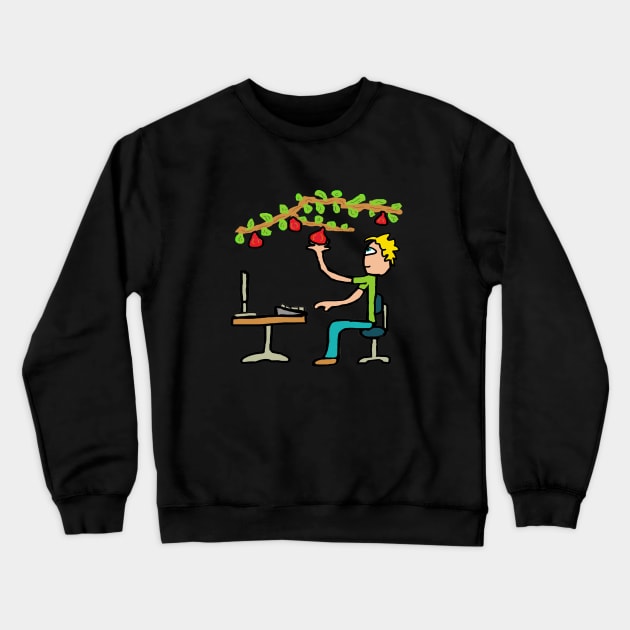 Low-Hanging Fruit Crewneck Sweatshirt by Mark Ewbie